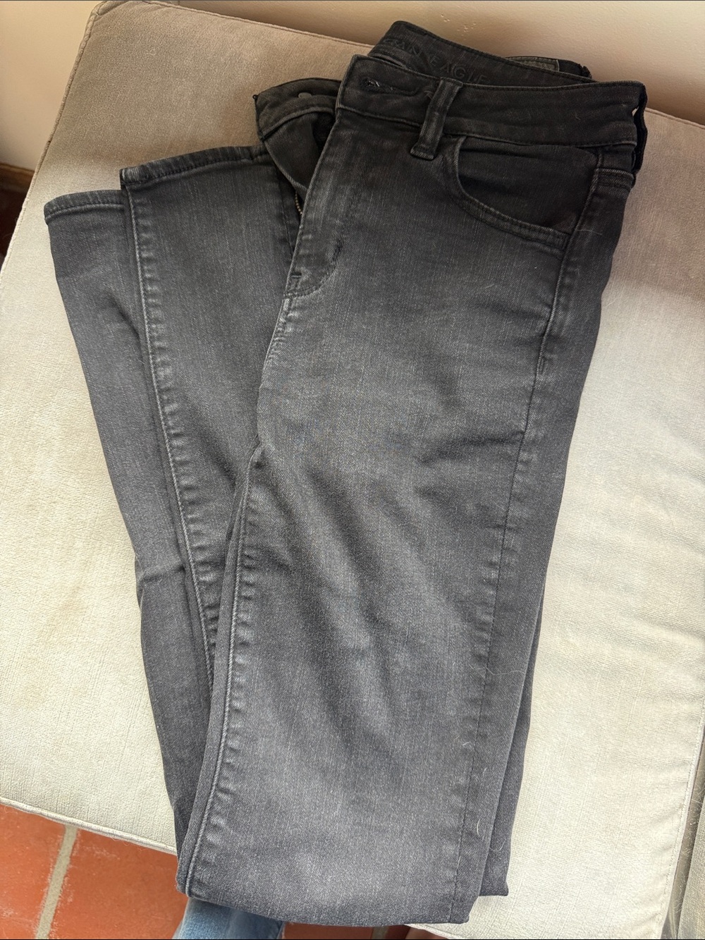 American Eagle Outfitters Dark Gray Skinny Jeans